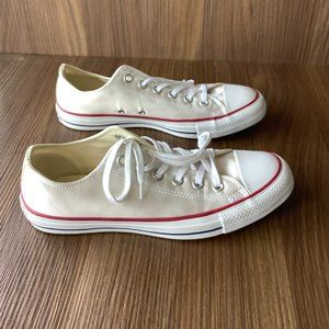 Converse All Star Chuck Taylor Ivory Satin Sneakers Womens Size 9